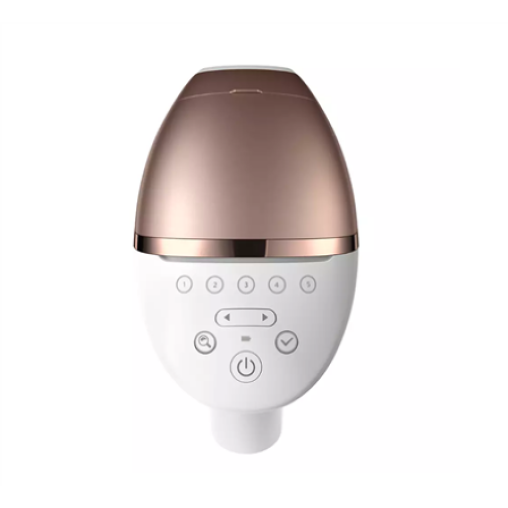 Philips , IPL Hair remover with SenseIQ , BRI973/00 , Bulb lifetime (flashes) 450.000 , Number of power levels 5 , White/Rose Gold