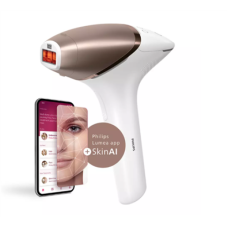 Philips , IPL Hair remover with SenseIQ , BRI973/00 , Bulb lifetime (flashes) 450.000 , Number of power levels 5 , White/Rose Gold