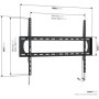 Vogels Wall mount , UP 9003 Fixed TV Wall Mount XL , 55-120 , Fixed , Maximum weight (capacity) 120 kg , Black