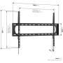 Vogels Wall mount , UP 9003 Fixed TV Wall Mount XL , 55-120 , Fixed , Maximum weight (capacity) 120 kg , Black