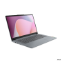 Lenovo IdeaPad Slim 3 14AMN8 , Arctic Grey , 14 , IPS , FHD , 1920 x 1080 pixels , Anti-glare , AMD Ryzen 5 , 7520U , 16 GB , Soldered LPDDR5 , Solid-state drive capacity 512 GB , AMD Radeon 610M Graphics , Windows 11 Home , 802.11ax , Bluetooth version 5