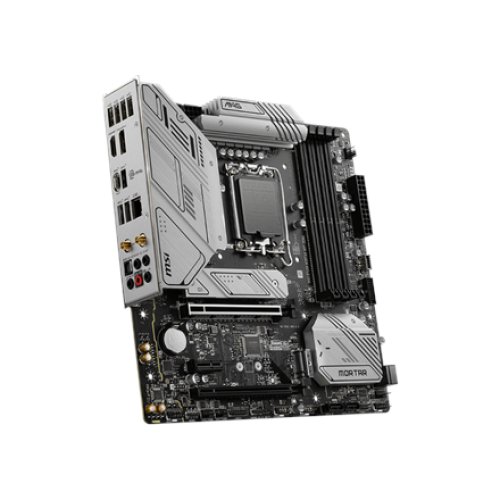 MSI MAG B760M MORTAR WIFI DDR4 Processor family Intel, Processor socket LGA1700, DDR4 DIMM, Memory slots 4, Supported hard disk drive interfaces SATA, M.2, Number of SATA connectors 4, Chipset Intel B760, mATX