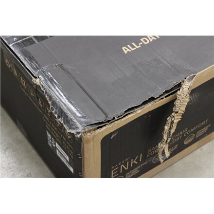 SALE OUT. Razer Enki Gaming Chair with Enchanced Customization, Black/Green , Enki Ergonomic Gaming Chair EPU Synthetic Leather; Steel; Aluminium , Black/Green , DAMAGED PACKAGING