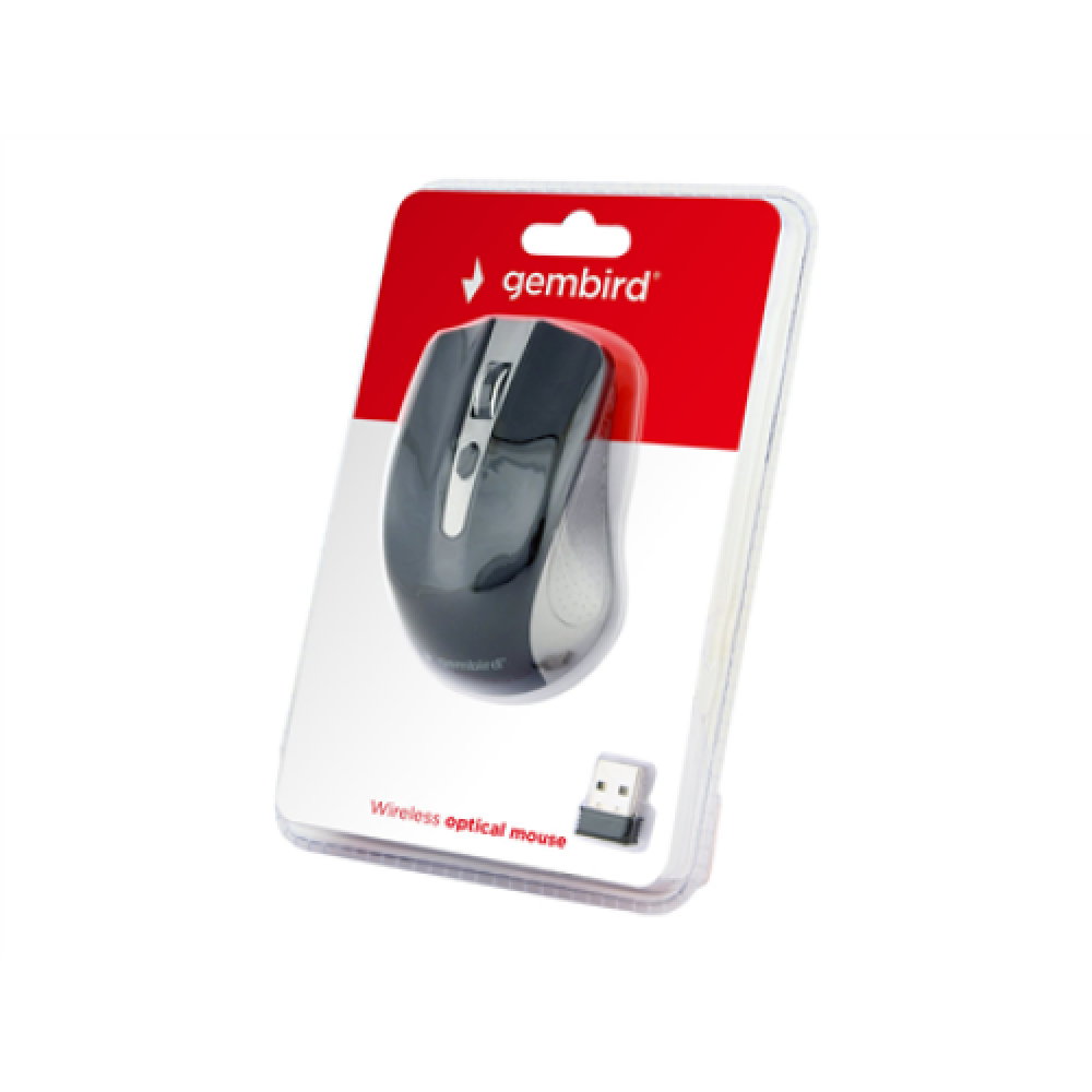 Gembird , MUSW-4B-04-GB , 2.4GHz Wireless Optical Mouse , Optical Mouse , USB , Spacegrey/Black