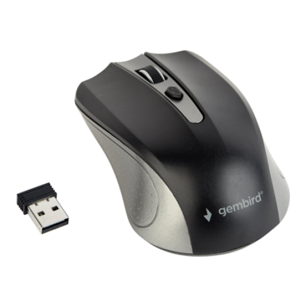 Gembird , MUSW-4B-04-GB , 2.4GHz Wireless Optical Mouse , Optical Mouse , USB , Spacegrey/Black
