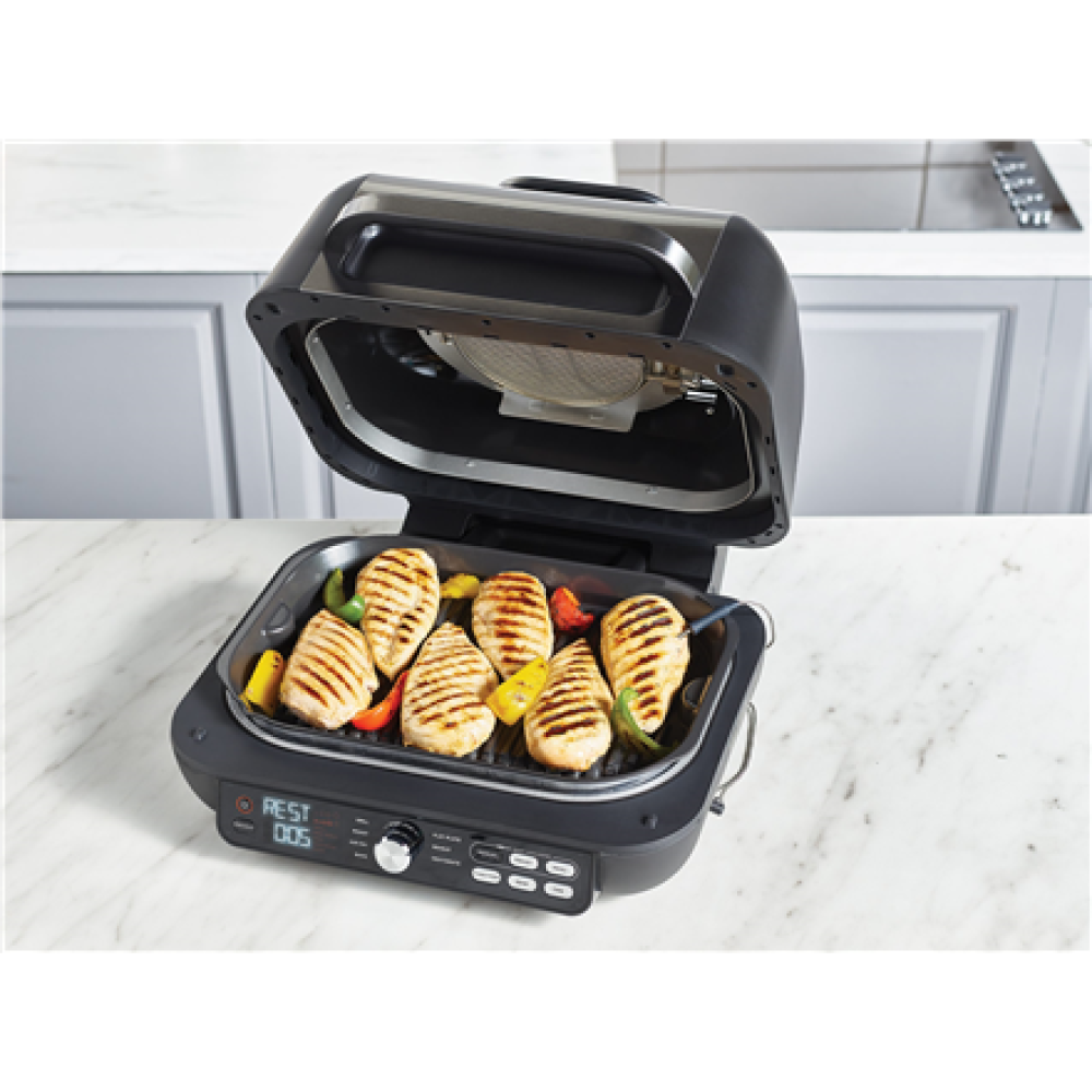 NINJA , Foodi MAX Pro Health Grill, Flat Plate and Air Fryer , AG651EU , Capacity 3.8 L , Black
