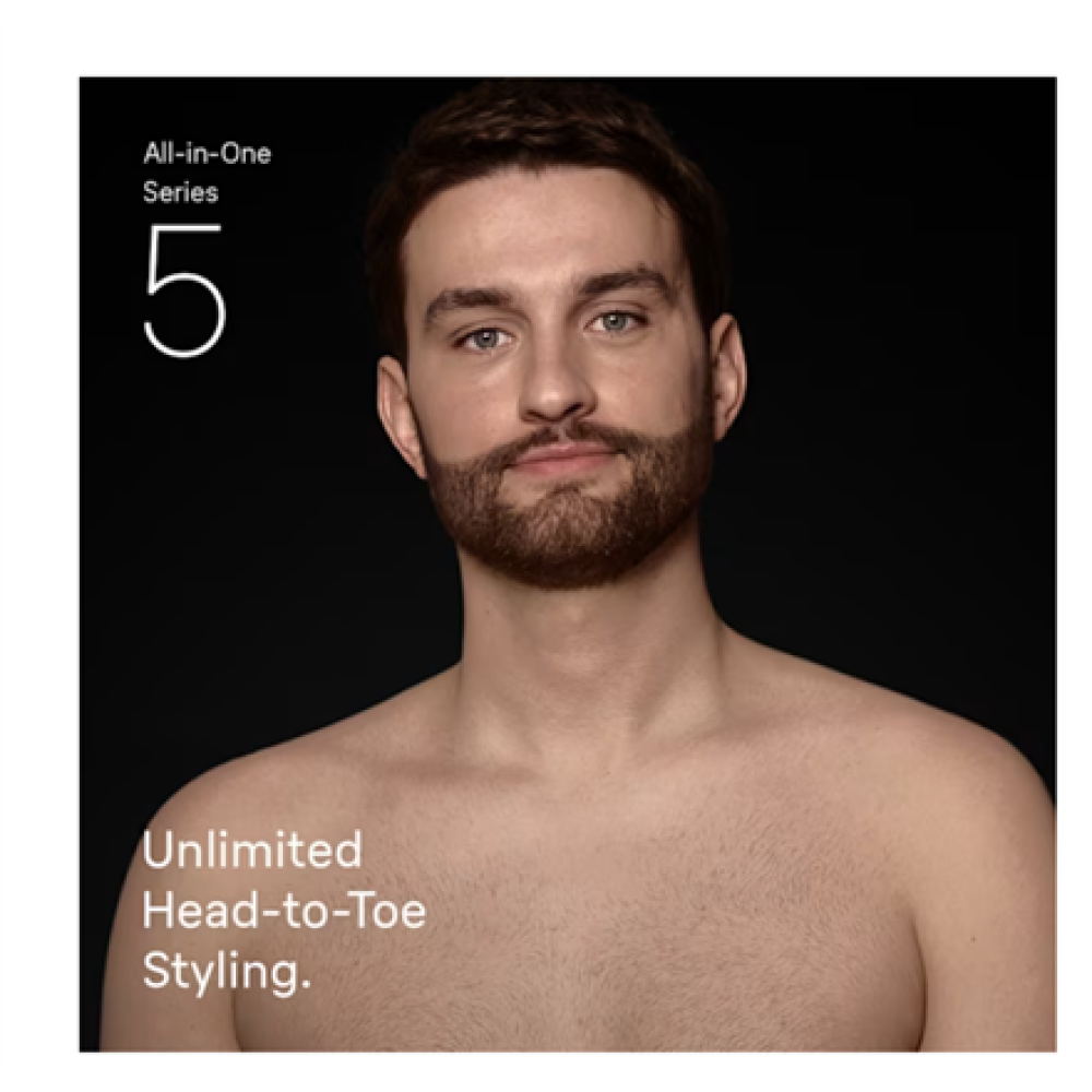 Braun 11-in-1 Grooming Kit , All-in-One Kit Series 5 AIO5560 , Cordless , Number of length steps 14 , Grey/Black