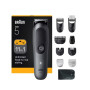 Braun 11-in-1 Grooming Kit , All-in-One Kit Series 5 AIO5560 , Cordless , Number of length steps 14 , Grey/Black