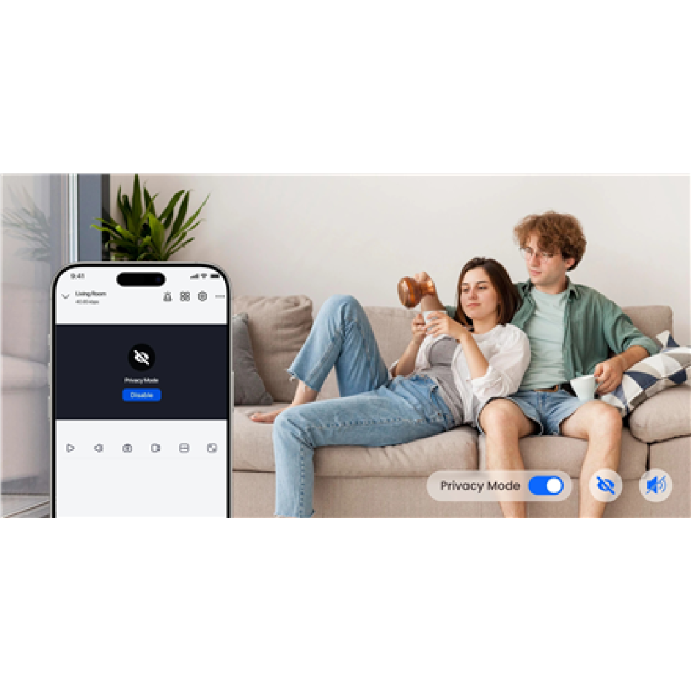 Reolink Smart Wi-Fi PT Indoor Security Camera , E331 , PTZ , 5 MP , F4mm/F1.6 , H.264 , Micro SD, Max. 512 GB