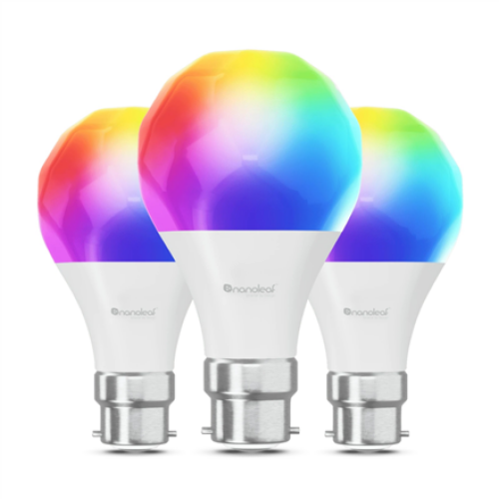 Nanoleaf Essentials Smart A60 Bulb B22 Matter 9W 806Lm RGBCW 2700-6500K, 3pcs pack Nanoleaf , Nanoleaf Essentials Smart A60 Bulb B22 Matter 9W 806Lm RGBCW 2700-6500K, 3pcs pack , B22 , 8.5 W , RGBCW , Bluetooth, Thread