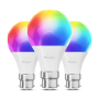 Nanoleaf Essentials Smart A60 Bulb B22 Matter 9W 806Lm RGBCW 2700-6500K, 3pcs pack Nanoleaf , Nanoleaf Essentials Smart A60 Bulb B22 Matter 9W 806Lm RGBCW 2700-6500K, 3pcs pack , B22 , 8.5 W , RGBCW , Bluetooth, Thread