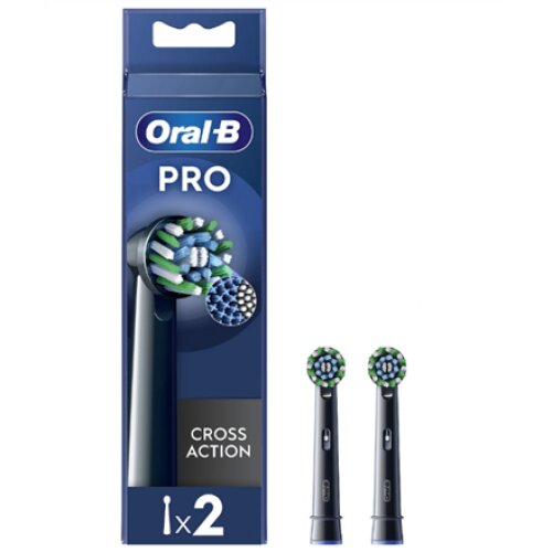 Oral-B , Replaceable toothbrush heads , EB50BRX-4 Cross Action , Heads , For adults , Number of brush heads included 4 , Black
