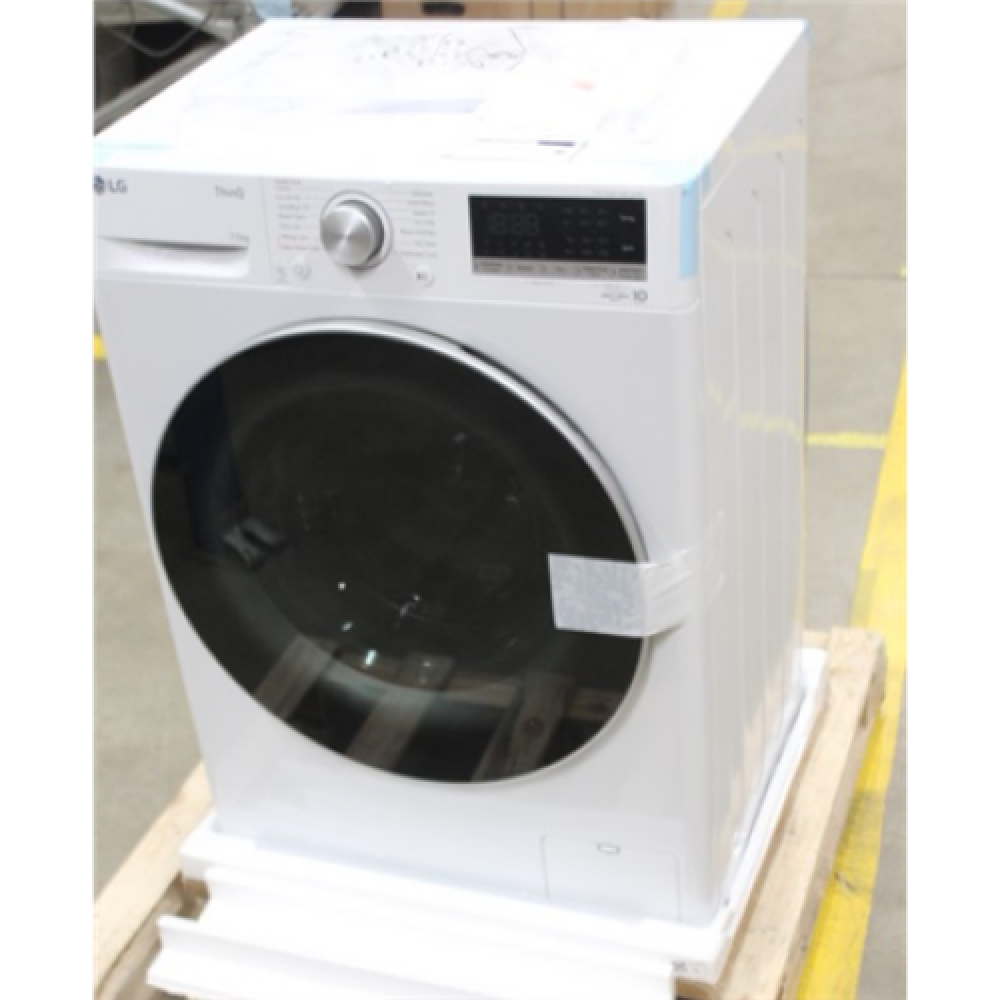 SALE OUT. LG Washing Machine With Dryer F2DV5S7S1E Energy efficiency class D Front loading Washing capacity 7 kg 1200 RPM Depth 46 cm Width 60 cm Display LED Drying system Drying capacity 5 kg Steam function Direct drive Wi-Fi White DAMAGED PACKAGING