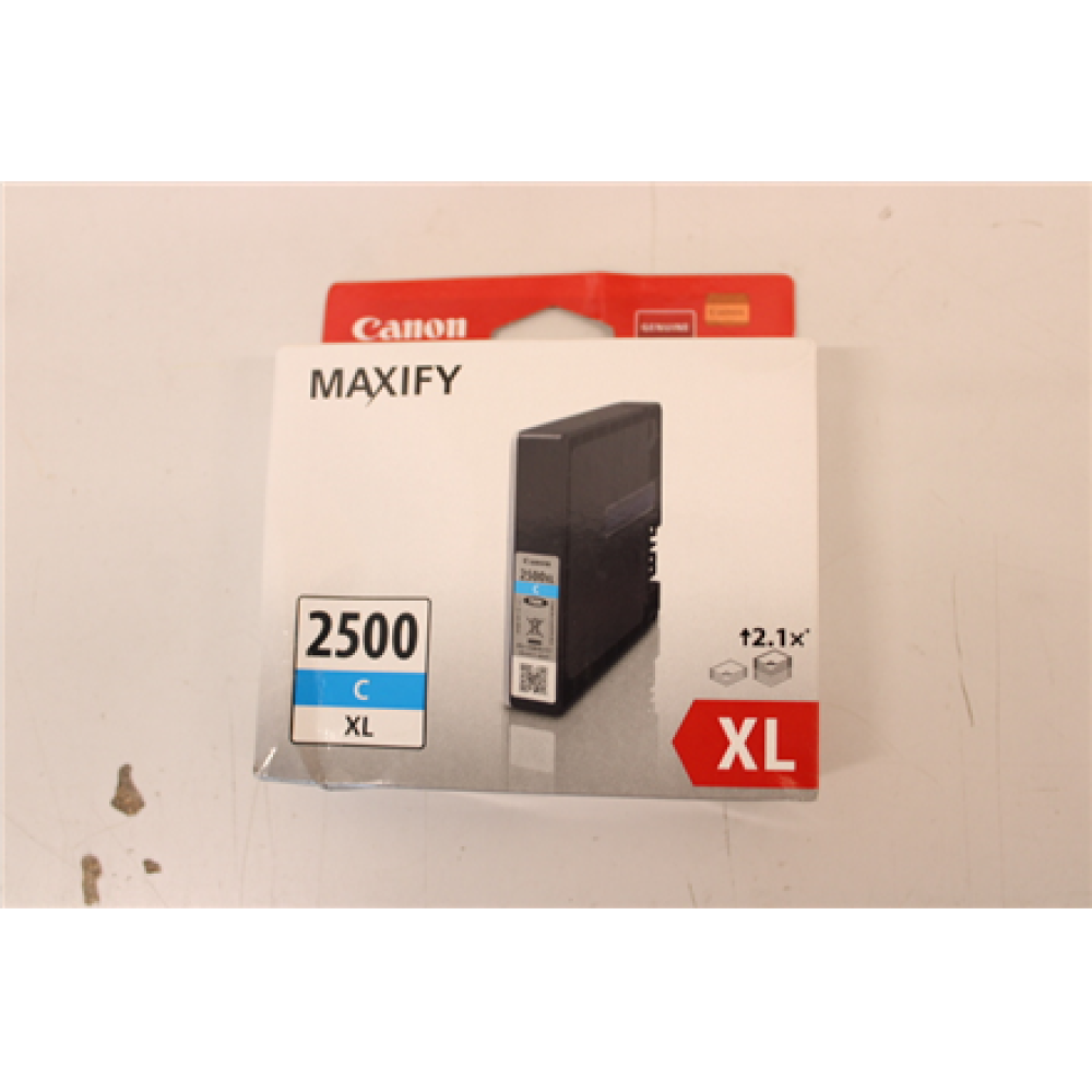 SALE OUT. Canon PGI-2500 XL Cyan , Canon XL Ink Tank , PGI-2500 , Ink Tank , Cyan , DAMAGED PACKAGING