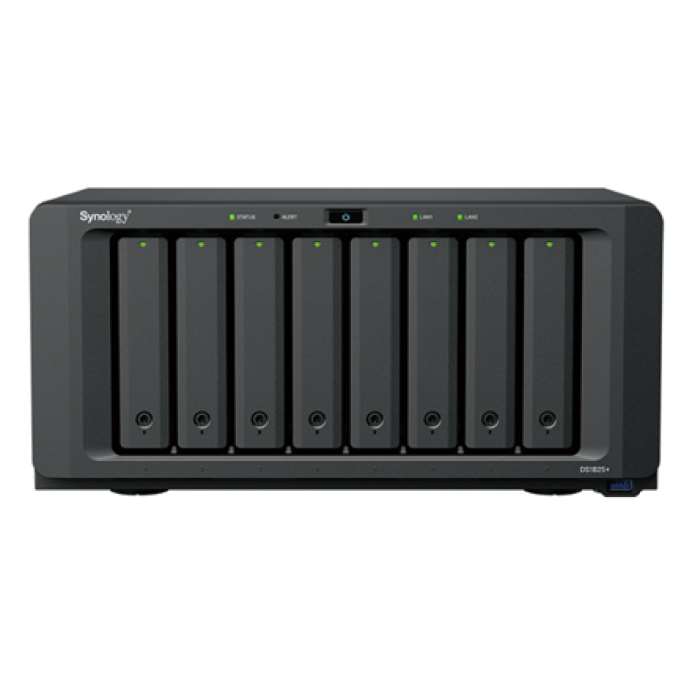 Synology DiskStation , DS1825+ , AMD Ryzen , V1500B , 8 GB , DDR4 , Black