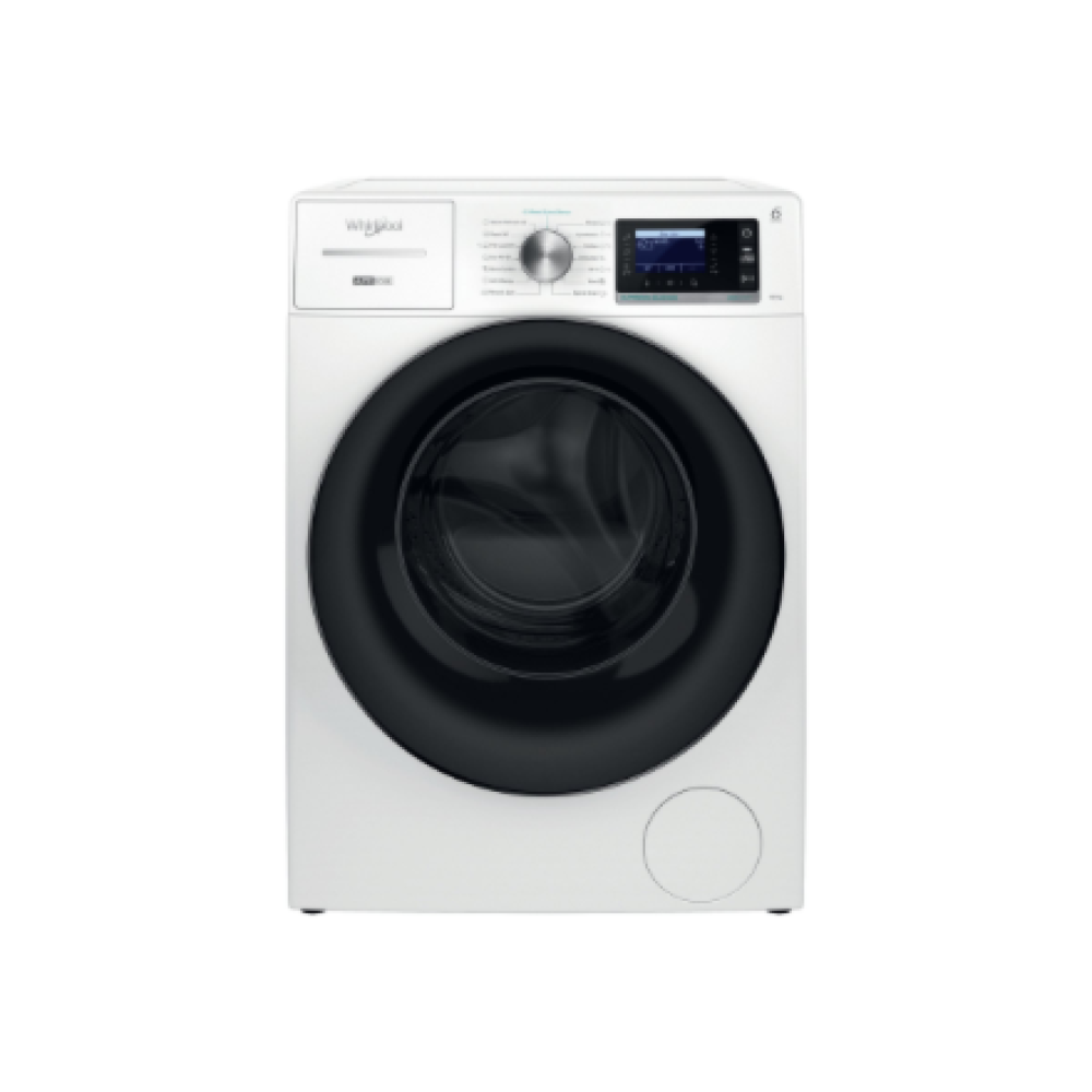 Whirlpool Washing machine , W8 09AD SILENCE EE , Energy efficiency class A , Front loading , Washing capacity 10 kg , 1400 RPM , Depth 69.9 cm , Width 67.7 cm , Display , LCD , Steam function , Direct drive , White