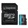 Kingston , Canvas Go! Plus , 128 GB , microSD , Flash memory class Class 10, UHS-I, U3, V30, A2