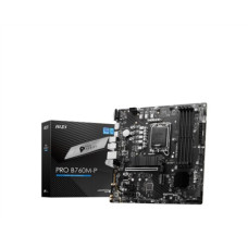 MSI , PRO B760M-P , Processor family Intel , Processor socket LGA1700 , DDR5 DIMM , Memory slots 4 , Supported hard disk drive interfaces SATA, M.2 , Number of SATA connectors 4 , Chipset Intel B760 , mATX MSI , PRO B760M-P , Processor family Intel , Processor socket LGA1700 , DDR5 DIMM , Memory slots 4 , Supported hard disk drive interfaces SATA, M.2 , Number of SATA connectors 4 , Chipset Intel B760 , mATX