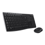Logitech , MK270 , Keyboard and Mouse Set , Wireless , Mouse included , Batteries included , US , Black, Silver , USB , English , Numeric keypad