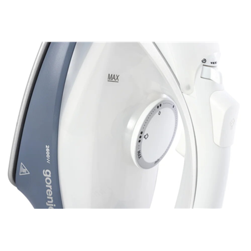 Gorenje Steam Iron , SIK2600WB , Steam Iron , 2600 W , Water tank capacity 450 ml , Continuous steam 45 g/min , Blue/Black