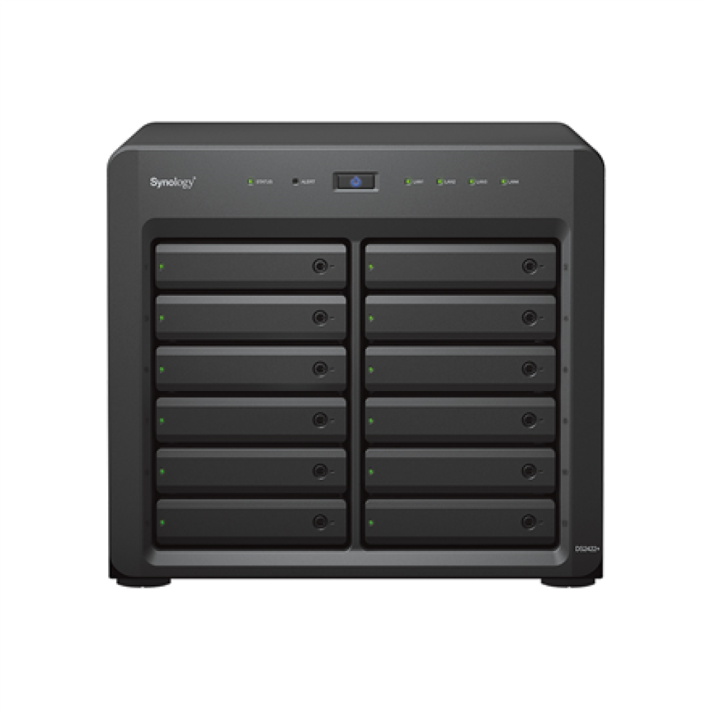Synology , Tower NAS , DS2422+ , Up to 12 HDD/SSD Hot-Swap , AMD Ryzen , Ryzen V1500B Quad Core , Processor frequency 2.2 GHz , 4 GB , DDR4