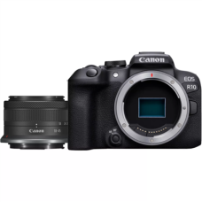Canon , D.CAM EOS R10 RF-S 18-45 IS STM EU26 , Megapixel 24.2 MP , Image stabilizer , ISO sensitivity (max) 32000 , Wi-Fi , Video recording , Manual , CMOS , Black