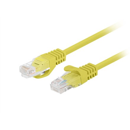 Lanberg Patchcord CAT.5E UTP 1M fluke passed 10-pack, Yellow , PCU5-20CC-0100-Y