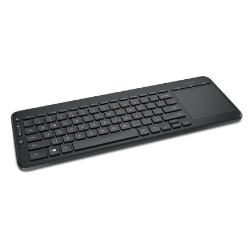Microsoft N9Z-00009 All-in-One Media Keyboard Multimedia Wireless Batteries included NORD Black 434 g