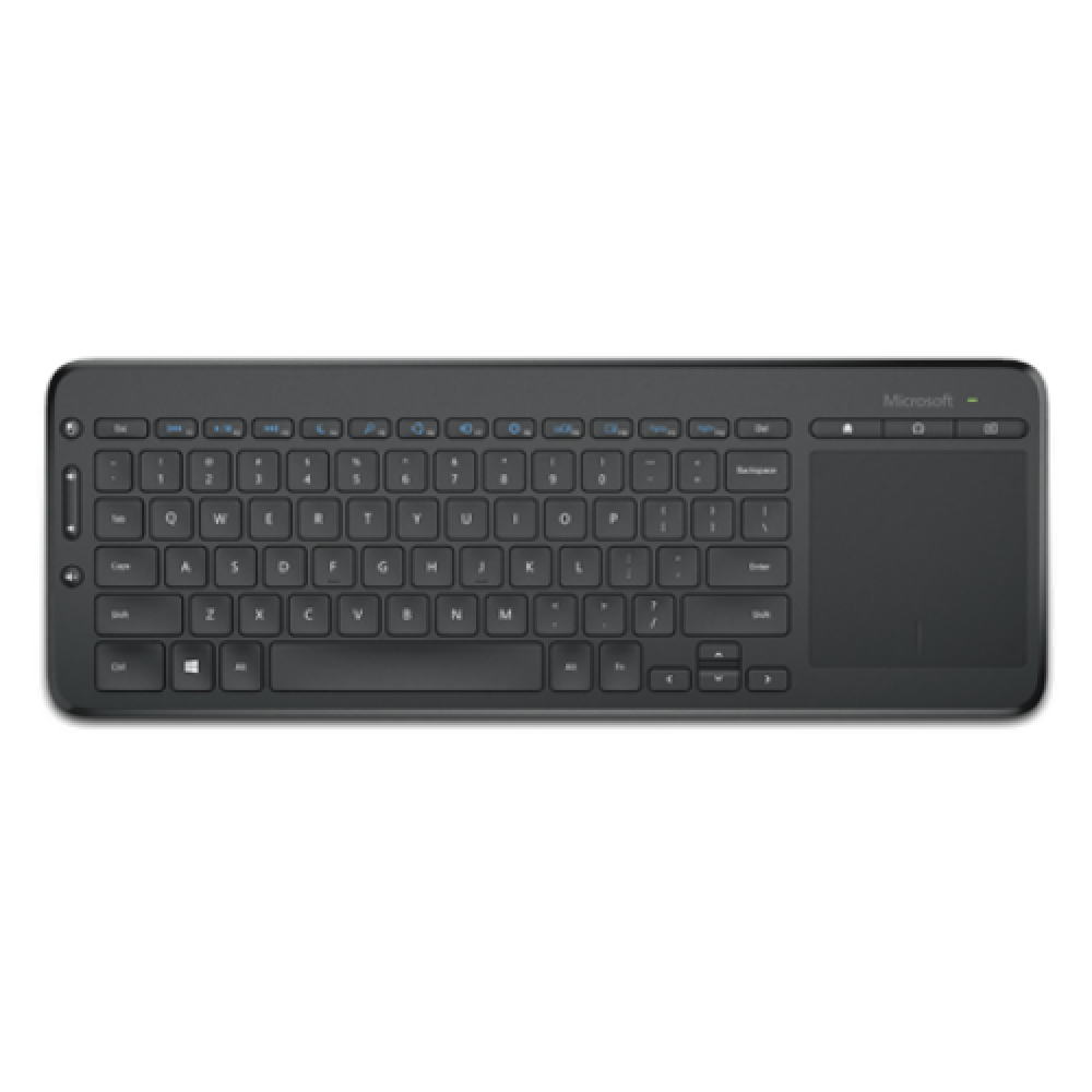 Microsoft N9Z-00009 All-in-One Media Keyboard Multimedia Wireless Batteries included NORD Black 434 g