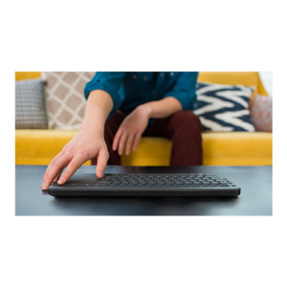 Microsoft N9Z-00009 All-in-One Media Keyboard Multimedia Wireless Batteries included NORD Black 434 g