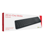 Microsoft N9Z-00009 All-in-One Media Keyboard Multimedia Wireless Batteries included NORD Black 434 g