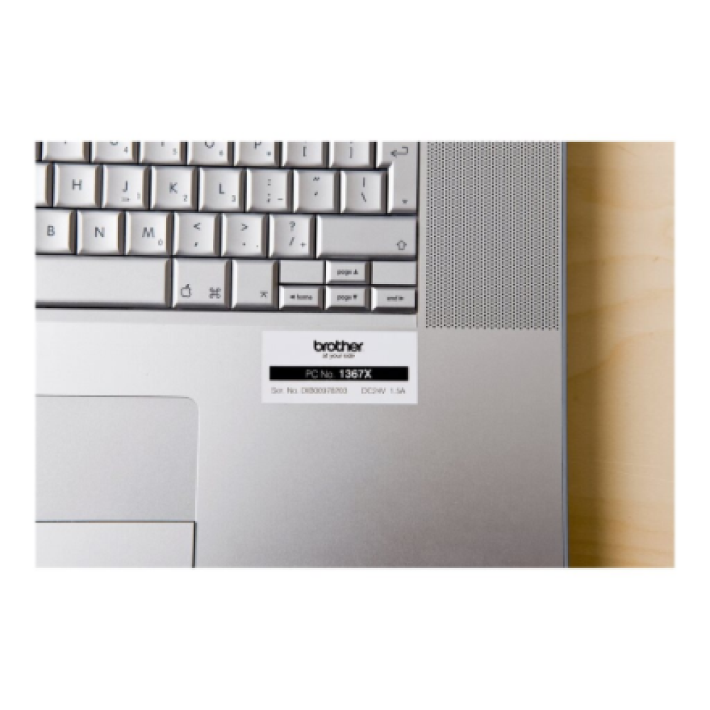 Brother , TZ-251 Laminated Tape , Black on White , TZe , 8 m , 2.4 cm