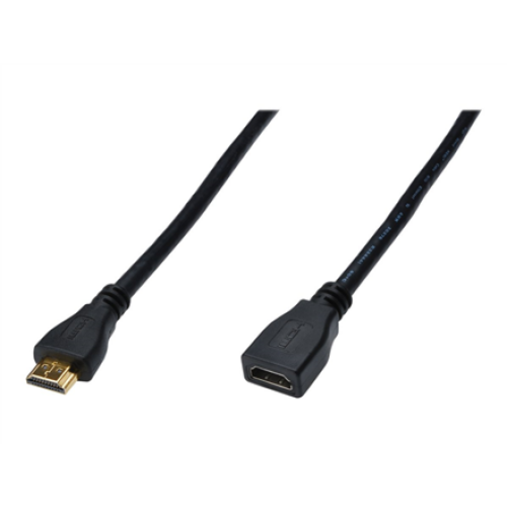 Digitus , HDMI High Speed extension cable , AK-330201-050-S , Type A M/F HDMI Female (type A) , HDMI Male (type A)