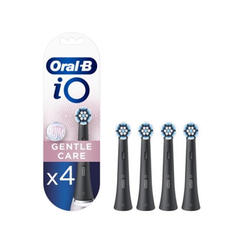 Oral-B , Toothbrush replacement , iO Gentle Care , Heads , For adults , Number of brush heads included 4 , Number of teeth brushing modes Does not apply , Black