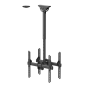 Neomounts NM-C440DBLACK Dual monitor/TV mount ceiling , Adjustable Height, Rotate, Tilt, Swivel , 32-60 , Maximum weight (capacity) 45 kg , Black