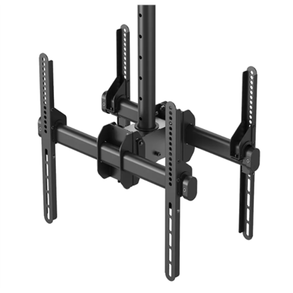 Neomounts NM-C440DBLACK Dual monitor/TV mount ceiling , Adjustable Height, Rotate, Tilt, Swivel , 32-60 , Maximum weight (capacity) 45 kg , Black
