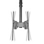 Neomounts NM-C440DBLACK Dual monitor/TV mount ceiling , Adjustable Height, Rotate, Tilt, Swivel , 32-60 , Maximum weight (capacity) 45 kg , Black