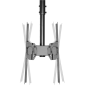 Neomounts NM-C440DBLACK Dual monitor/TV mount ceiling , Adjustable Height, Rotate, Tilt, Swivel , 32-60 , Maximum weight (capacity) 45 kg , Black