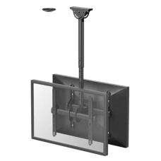 Neomounts NM-C440DBLACK Dual monitor/TV mount ceiling , Adjustable Height, Rotate, Tilt, Swivel , 32-60 , Maximum weight (capacity) 45 kg , Black