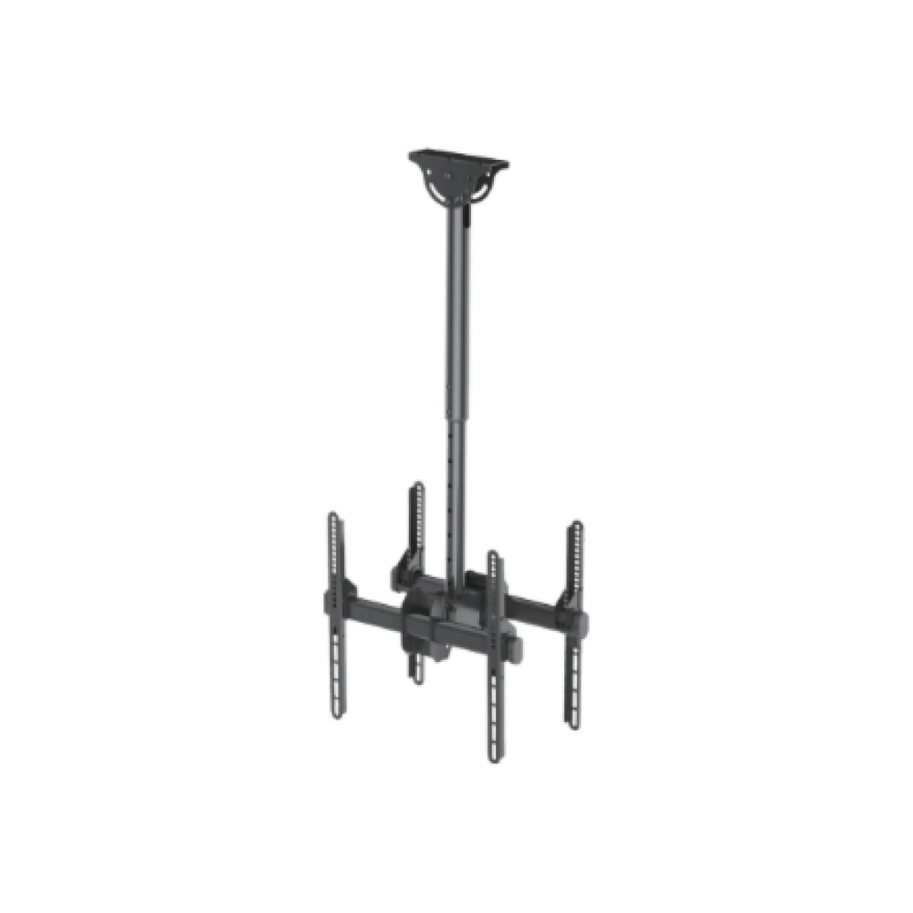 Neomounts NM-C440DBLACK Dual monitor/TV mount ceiling , Adjustable Height, Rotate, Tilt, Swivel , 32-60 , Maximum weight (capacity) 45 kg , Black