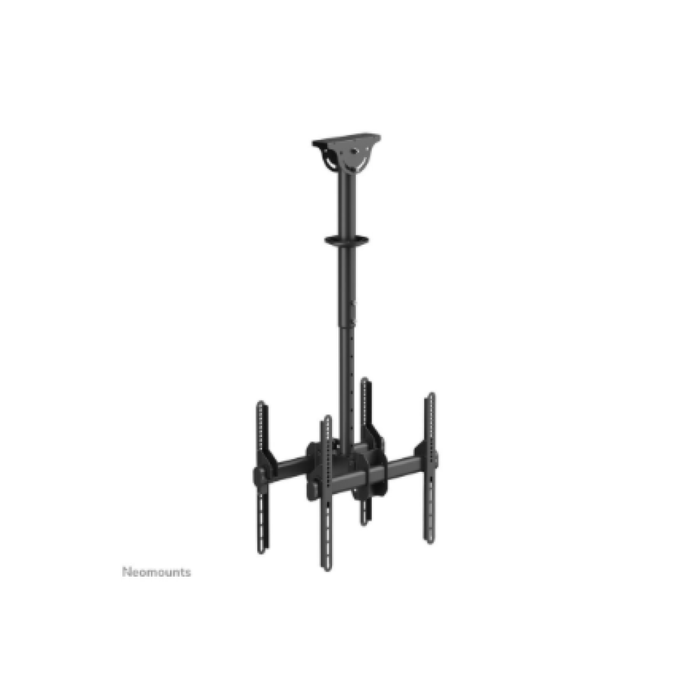 Neomounts NM-C440DBLACK Dual monitor/TV mount ceiling , Adjustable Height, Rotate, Tilt, Swivel , 32-60 , Maximum weight (capacity) 45 kg , Black