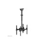 Neomounts NM-C440DBLACK Dual monitor/TV mount ceiling , Adjustable Height, Rotate, Tilt, Swivel , 32-60 , Maximum weight (capacity) 45 kg , Black