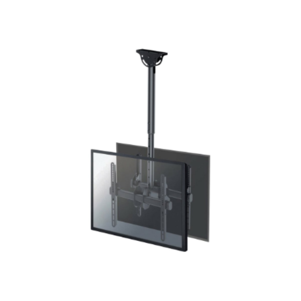 Neomounts NM-C440DBLACK Dual monitor/TV mount ceiling , Adjustable Height, Rotate, Tilt, Swivel , 32-60 , Maximum weight (capacity) 45 kg , Black