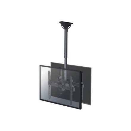 Neomounts NM-C440DBLACK Dual monitor/TV mount ceiling , Adjustable Height, Rotate, Tilt, Swivel , 32-60 , Maximum weight (capacity) 45 kg , Black