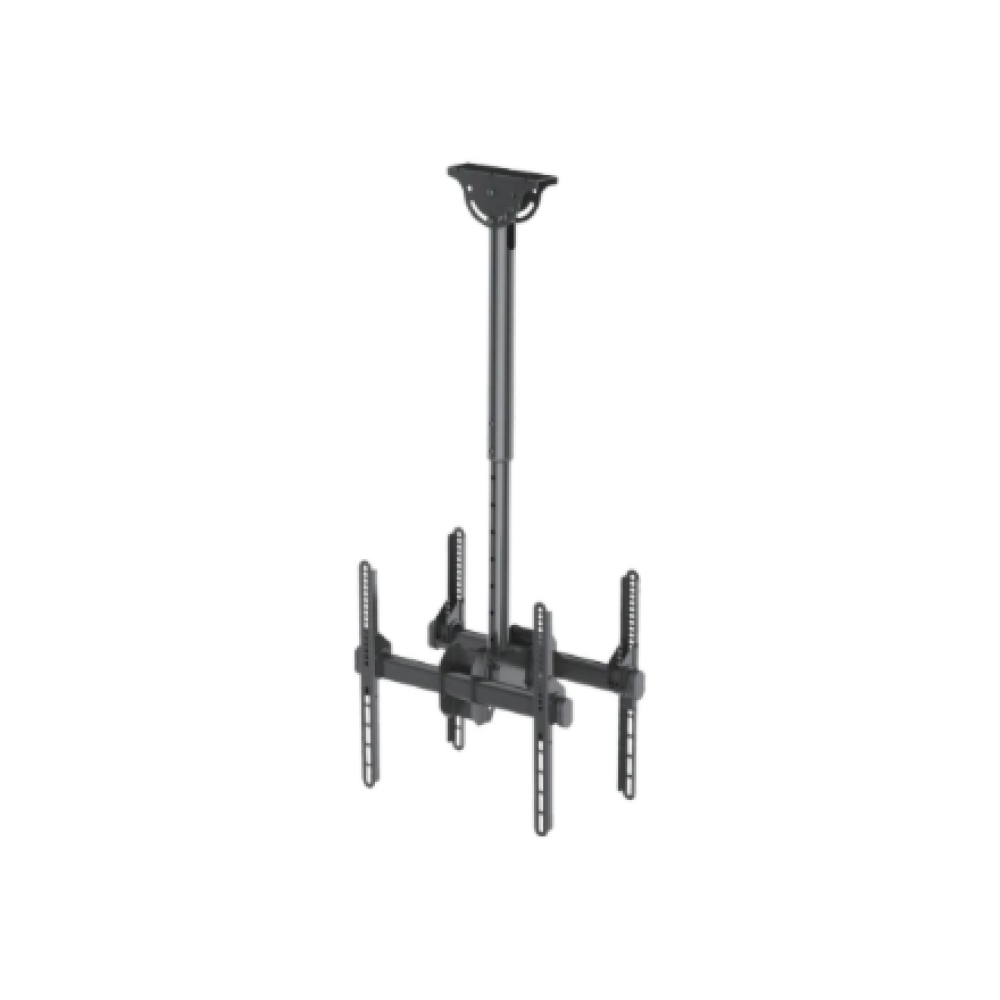 Neomounts NM-C440DBLACK Dual monitor/TV mount ceiling , Adjustable Height, Rotate, Tilt, Swivel , 32-60 , Maximum weight (capacity) 45 kg , Black
