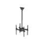 Neomounts NM-C440DBLACK Dual monitor/TV mount ceiling , Adjustable Height, Rotate, Tilt, Swivel , 32-60 , Maximum weight (capacity) 45 kg , Black