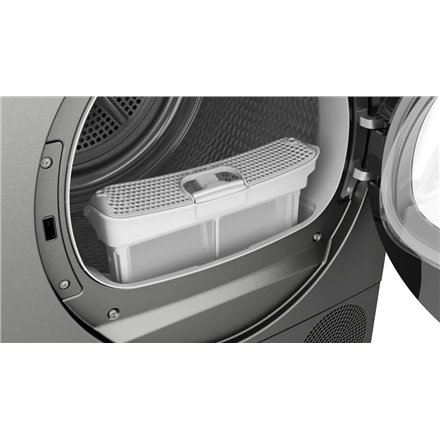 Bosch Dryer Machine with Heat Pump , WQG245DXSN , Energy efficiency class Class C , Front loading , 9 kg , Condensation , LCD , Depth 61.3 cm , Grey