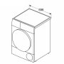 Bosch Dryer Machine with Heat Pump , WQG245DXSN , Energy efficiency class Class C , Front loading , 9 kg , Condensation , LCD , Depth 61.3 cm , Grey