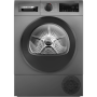 Bosch Dryer Machine with Heat Pump , WQG245DXSN , Energy efficiency class A+++ , Front loading , 9 kg , Condensation , LCD , Depth 61.3 cm , Grey