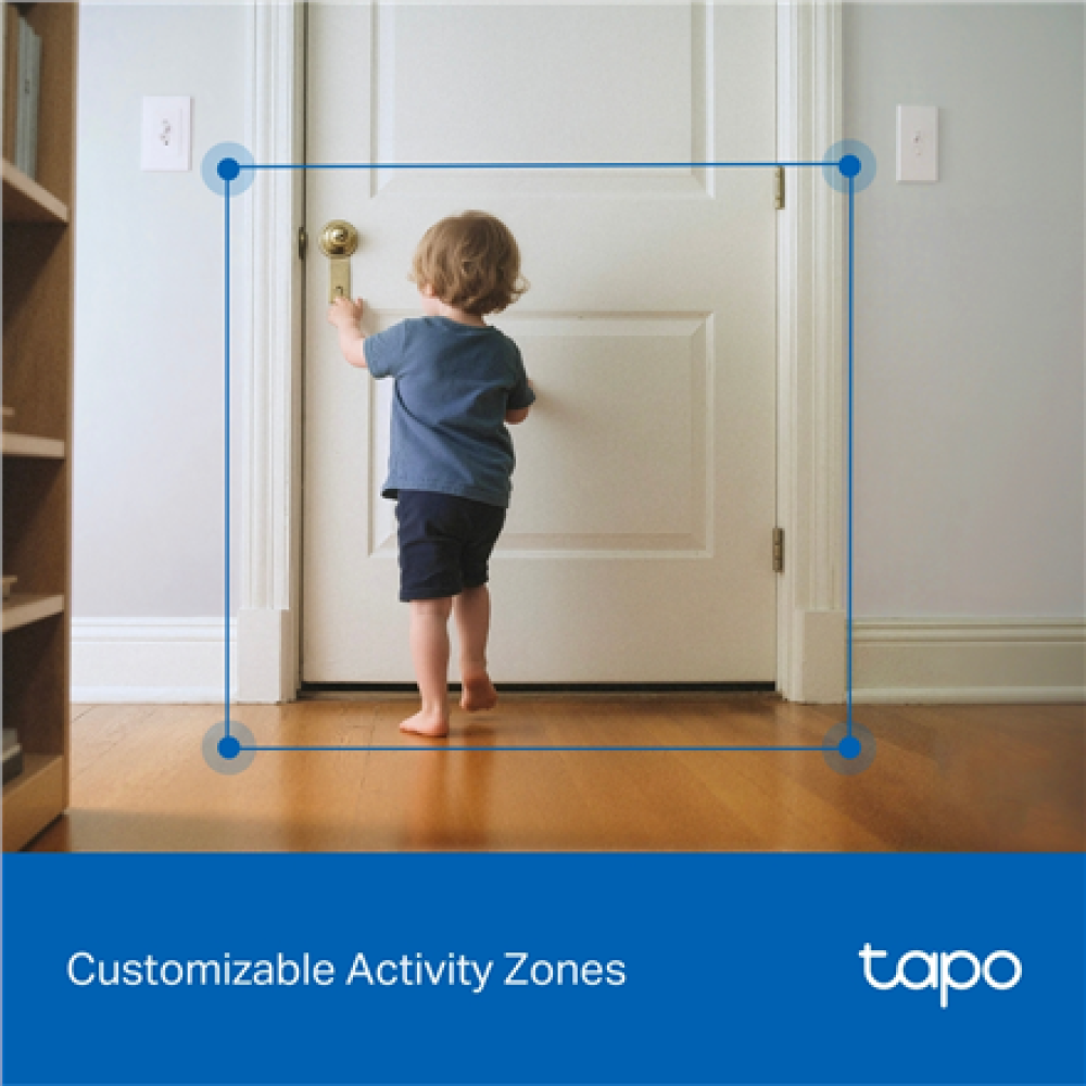 TP-LINK Tapo C250 , Pan/Tilt AI Home Security Wi-Fi Camera , PTZ , 8 MP , 4mm/F1.6 , H.265 , MicroSD Card up to 512 GB